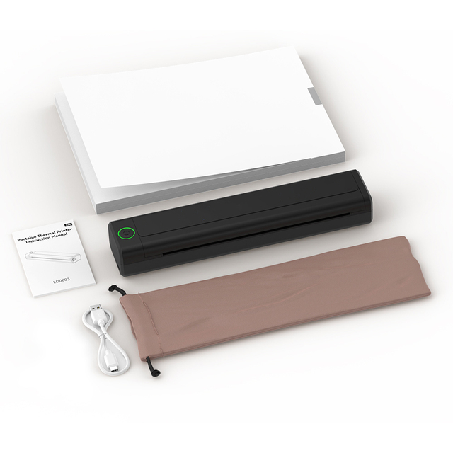 Newyes Small Size Rechargeable Battery Inkless Documents A4 Wireless Portable Printer Thermal Printer Without Ink