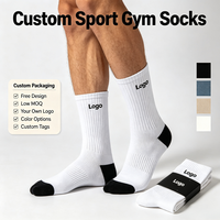Chaussettes de sport en coton pour hommes, chaussettes de sport à logo de marque, chaussettes de gym, chaussettes respirantes, confortables, anti-odeurs, chaussettes personnalisées