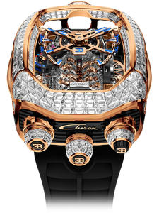 Montre automatique de sport Jacob Luxury <span class=keywords><strong>Bugatti</strong></span> Chiron Tourbillon en acier inoxydable, design à 16 cylindres à piston, pour homme, 41 mm, verre saphir - Product Image 4