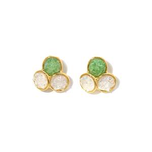E395-E220-0602DL Fashion <b>Stud</b> <b>Earrings</b> - Product Image 1