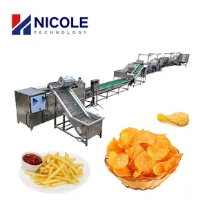 China Supply Automatic Fresh Potato Chips Sticks Making Machine French Fries Production Line