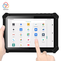 6GB RAM 128GB ROM 10 pulgadas Android 12,0 UHF RFID Tablet PC Industrial robusto código de barras biométrico escáner de huellas dactilares con lápiz óptico