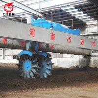 Tourneur d'engrais en acier au carbone Wanfeng 380V, machine à tambour rotatif pour usine d'engrais composé à base de paille et de sciure, à économie d'énergie