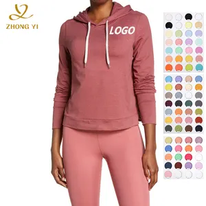 2024 Factory Outlet Simple Classic Design Hoodie New Style Trendy High Street Solid Color Sweatshirt Casual Women'S Clothing