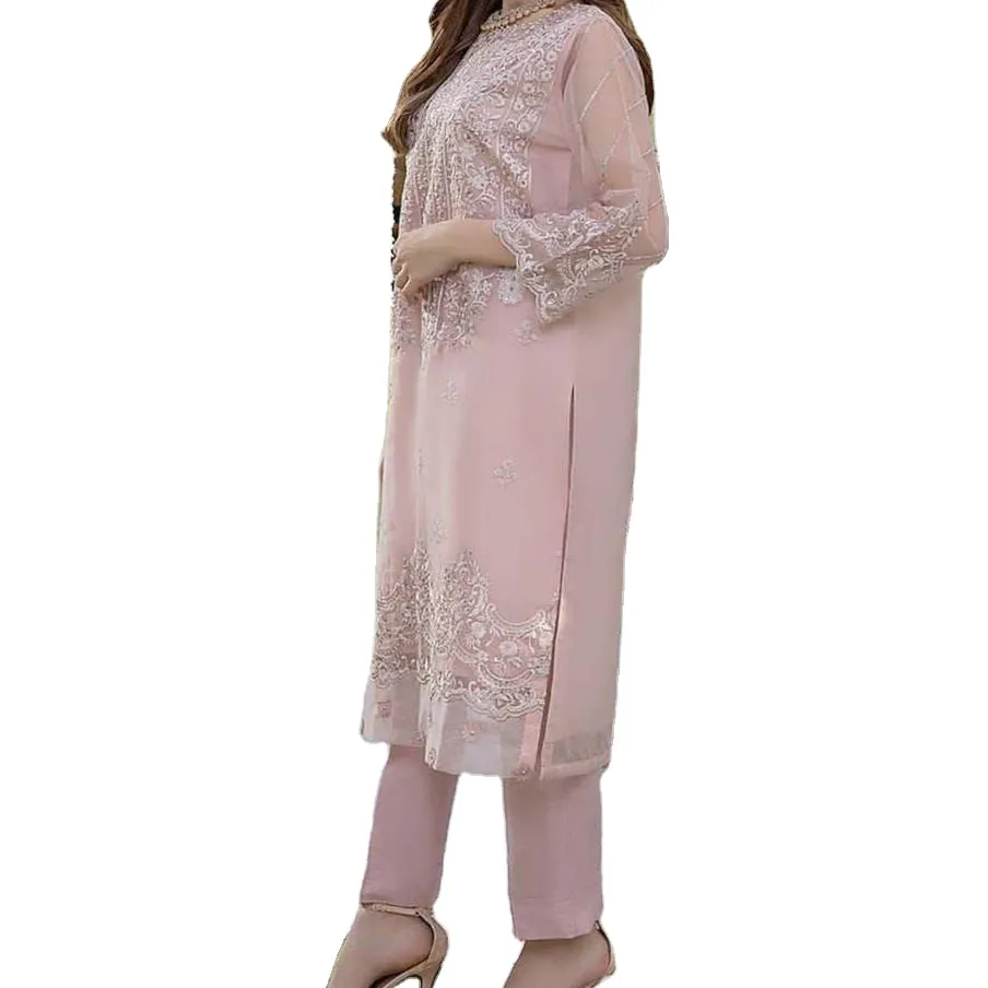 2023 pakistan özelleştirmek takım son tamamen ağır işlemeli Ada iş Hit koleksiyonu Muslin giymek için tam kollu elbise