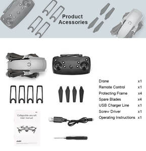 <span class=keywords><strong>Drone</strong></span> E68 2020, dernier modèle, mini <span class=keywords><strong>drone</strong></span> avec caméra grand angle 4K/1080P, WIFI FPV, maintien de l'altitude, quadricoptère RC VS E58 <span class=keywords><strong>E520S</strong></span> - Product Image 5