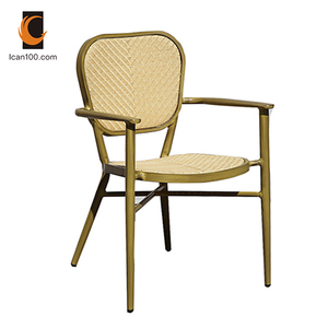 Antique Simple Foshan Modern Wicker Metal <span class=keywords><strong>Cafe</strong></span> &amp; Restr-uant Chair For Sale - Product Image 2