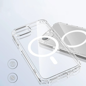 Funda magnética transparente para teléfono móvil con impresión de logotipo personalizado en TPU y PC para iPhone 16 15 14 13 12 11 Pro Max - Product Image 6