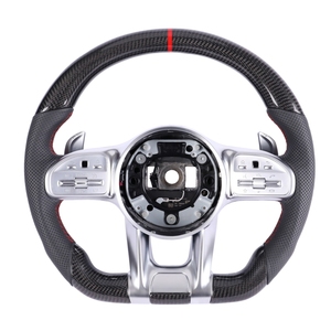 พวงมาลัยรถยนต์ lenkrad volant คาร์บอนไฟเบอร์แบบพรีเมี่ยมสำหรับ <span class=keywords><strong>Mercedes</strong></span> Benz C63 AMG W204 W212 GLE 63 E43 - Product Image 1