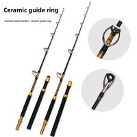 Canne à pêche DORISEA 1,75 m en fibre de carbone monobloc avec poignée EVA, action rapide et rigide, 600g, pour la pêche en lac, en bateau, la pêche à la traîne, pour le poisson-chat, le saumon, les crevettes, le snapper, le requin, la carpe