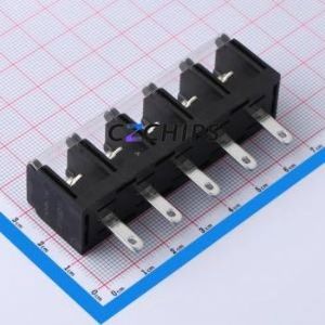 DBT40H-13.0-5P-BK-P Barrier Terminal Block Through hole Component (THT),P=13mm Connector 13mm 40A 600V - Product Image 2