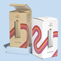 Boîte d'expédition en carton ondulé avec logo personnalisé, emballage plat découpé à l'emporte-pièce pour un assemblage et un stockage faciles