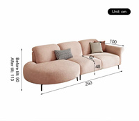 Canapé inclinable électrique moderne trois places sur mesure, revêtement écologique en cuir anti-griffures et mélange coton-lin pied-de-poule