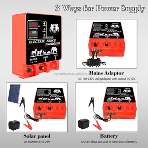 Chargeur d'électrificateur de clôture électrique 20 milles, dissuade les prédateurs avec affichage et alarme - Product Image 3