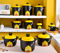 Ensemble de casseroles en céramique antiadhésives écologiques de haute qualité avec couvercle en verre, design minimaliste de style chinois pour cuisinière à gaz