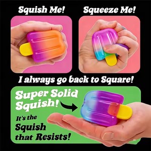 Gradient Popsicle <b>Fidget</b> Toy Super Soft Stress Relief Toy Non Toxic BPA Free Rubber for Kids & Adults - Product Image 3
