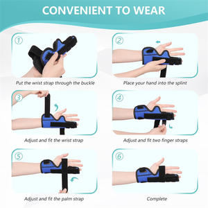 สายรัดสองนิ้วแบบปรับได้อุปกรณ์พยุงมือสำหรับโรคข้ออักเสบเฝือกนิ้วก้อย - Product Image 5