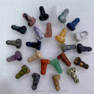 Venta al por mayor de mini dildo de cristal natural, colgante de cuarzo rosa tallado a mano, varita de piedras curativas, otras artesanías de cristal - Product Image 3