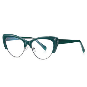 VisualMate Factory, venta al por mayor, Ojo de Gato irrompible/Browline TR90 + METAL, antiluz azul, monturas de gafas para mujeres para adultos - Product Image 6