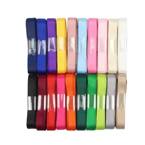 Midi Ribbons Factory Price Solid 20 Colors Per Bag Package Mix Custom Satin Ribbon Assorted for Gift Package Wrapping Bows
