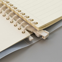 Classeurs en plastique imperméables à spirale A5, 6 trous, classeurs à feuilles mobiles à 6 trous, cahiers élégants et pratiques pour documents