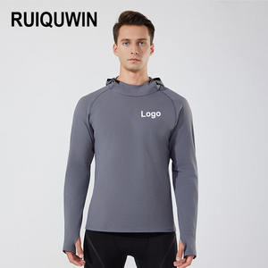 RUIQUWIN 2026 Felpa con Cappuccio a Maniche Lunghe da <span class=keywords><strong>Uomo</strong></span> di Alta Qualità ad Asciugatura Rapida per Allenamento Basket Corsa <span class=keywords><strong>Fitness</strong></span> - Product Image 1
