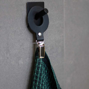 Cross-border bathroom towel <b>clips</b>, PU leather kitchen and bathroom towel hanging hooks, creative storage <b>clips</b>, windproof <b>clips</b>. - Product Image 4