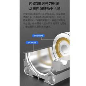 Sdj50 25sb กระบอกสูบปรับระยะชักได้ ตัวเครื่องอะลูมิเนียม พร้อมเทปแม่เหล็ก เกลียวภายนอก 14 เกลียว - Product Image 4