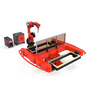 Station de travail robotisée de soudage TIG MIG MAG CO2 avec tête oscillante et dispositif de fixation pour soudeurs laser de cadres métalliques en acier et aluminium - Product Image 3