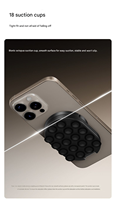 Support magnétique double face pour téléphone avec ventouse puissante, support multifonctionnel pour bureau et ordinateur portable pour iPhone et smartphones