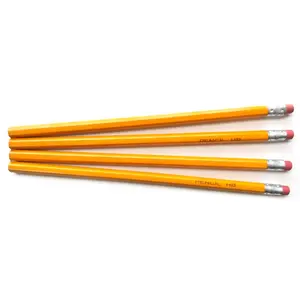 Lápis de chumbo preto, lápis de madeira para estudantes da escola, 7.5 polegadas