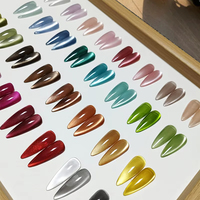 Kit de gel magnétique œil de chat longue durée effet verre, 32 couleurs laser, le plus vendu en Chine