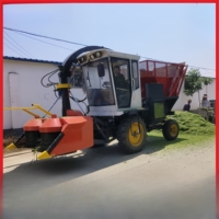 Moissonneuse-batteuse à ensilage de maïs montée sur tracteur automatique, mini-moissonneuse-batteuse à ensilage d'herbe à vendre