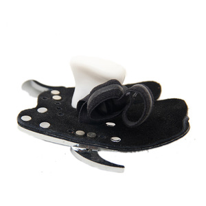 Protectores de dedos de cuero de vaca, soporte ajustable para la barbilla y protector de dedos, equipo de protección para tiro con arco unisex - Product Image 3