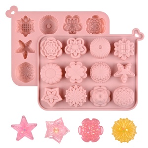 Hot-selling 3D flower-shaped soap <b>baking</b> tray, chocolate mold, <b>silicone</b> cake mold - Product Image 1