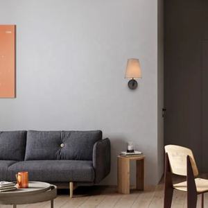 Simple moderno todos de cobre-Lámpara de pared de tela de lujo luz estilista decoración del hogar americano retro lámpara LED - Product Image 5