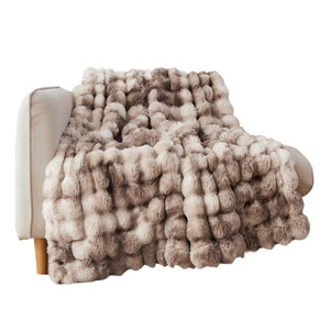<span class=keywords><strong>Couverture</strong></span> polaire réversible en polyester pour l'hiver, avec surface douce et moelleuse, idéale pour canapé et chambre à coucher – Commandes en gros - Product Image 5