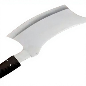 Cuchillos de carnicero forjados a mano de acero con alto contenido de carbono, hechos de acero inoxidable con funda de cuero. - Product Image 6