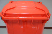 Poubelle en plastique, 1200l, 120L, 240 litres, avec roue