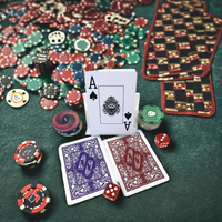 Jeu de cartes à jouer 100% en PVC étanche personnalisable tours de magie classiques de haute qualité Poker Club Deck pour utilisation de jeu en plastique imprimé