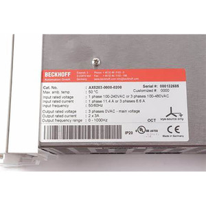 ไดรฟ์ดิจิตอลขนาดกะทัดรัด Beckhoff AX5203-0000-0200 รุ่นดั้งเดิมและรุ่นใหม่ แบบ 2 ช่องสัญญาณ - Product Image 5