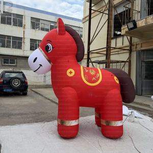 Cavallo Gonfiabile Gigante Rosso per il Capodanno Cinese 2026, Decorazione Festiva per Promozioni/Eventi in Centri Commerciali/Festival - Product Image 2