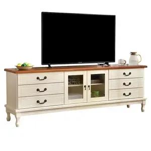 Suporte de TV de madeira maciça, simples e moderno, estilo escandinavo, luz doméstica, aparelho de TV de luxo, suporte para TV