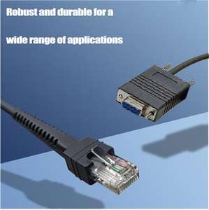 Cable de alimentación de escáner de código de barras de cobre puro 3M DB9 a RJ50 RS232 a Rj45 Cable de lector de código QR para Zebra Symbol LS1203 LS2208 <span class=keywords><strong>LS4208</strong></span> - Product Image 3