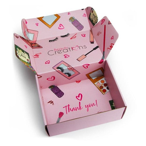 Christmas custom logo shipping pink folding mailer clothes pack cardboard corrugated paper packaging gift box for shoe underwear
