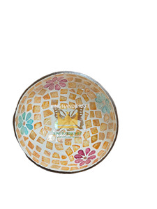 Bols en noix de coco de haute qualité du Vietnam avec incrustations de nacre, motif mosaïque, esthétique et respectueux de l'environnement, décoration d'intérieur - Product Image 2