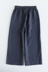 Pantalons pour femmes personnalisés en gros <span class=keywords><strong>Pantalon</strong></span> décontracté en coton chanvre <span class=keywords><strong>noir</strong></span> de petite <span class=keywords><strong>taille</strong></span> haute de <span class=keywords><strong>grande</strong></span> <span class=keywords><strong>taille</strong></span> à jambes larges - Product Image 2