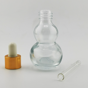 Unique Design Gourd Shape 250ml Glass Beverage Bottle for Juice <strong>apple</strong> Vinegar with Cord - Product Image 6