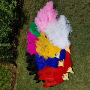 맞춤형 색상 및 staves 아름다운 춤 염색 색상 큰 푹신한 타조 깃털