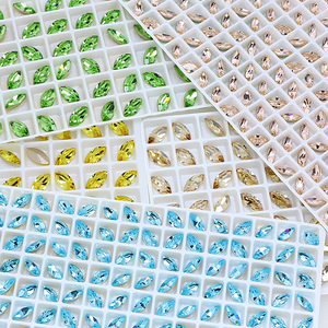 Strass in Vetro K9 a Forma di Occhio di <span class=keywords><strong>Cavallo</strong></span> Dongzhou, Perline di Cristallo Sciolte 3D all'Ingrosso per Nail Art, Gioielli Fai-da-Te e Accessori - Product Image 2